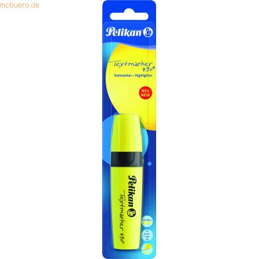 Bild von 8 x Pelikan Textmarker 490 nachfüllbar leuchtgelb Blister
