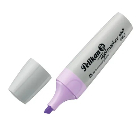 Bild von Pelikan Textmarker 490 eco, Pastell-Violett, 10 Stück, mit Keilspitze