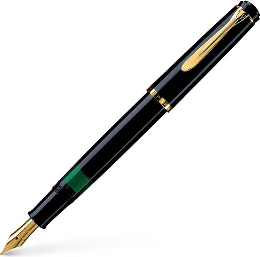 Bild von Pelikan Classic M200 schwarz 24 Karat vergoldete Edelstahlfeder F (993915)