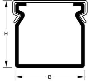 Bild von Hager BA66020007030O Verdrahtungskanal (L x B x H) 2m x 209mm x 65mm 2m Grau