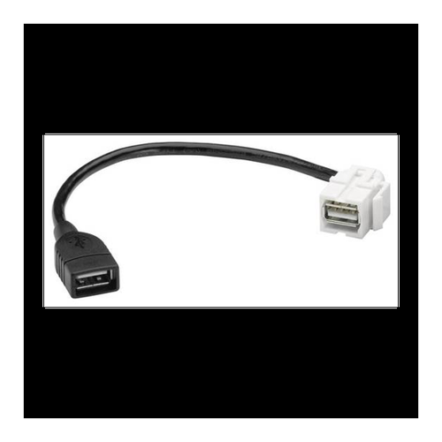 Bild von Hager USB 2.0-Einbaumodul Keystone – Praktische Lösung für Datenverbindung