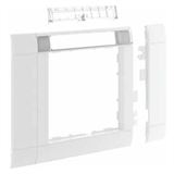 Bild von Geräteblende geb-k 1f 80mm Kst rws hfr bsf halogenfrei m.Beschr.Feld GR0802A9010 - weiß - Hager