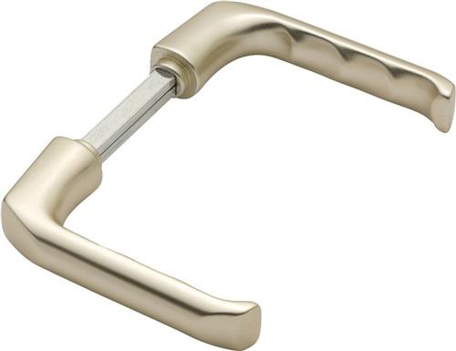 Bild von Hoppe, Türgriff + Fenstergriff, Türdrückerpaar London 113 H Aluminium F2 ohne Rosetten Vierkantstift 10 mm (Türgriff)