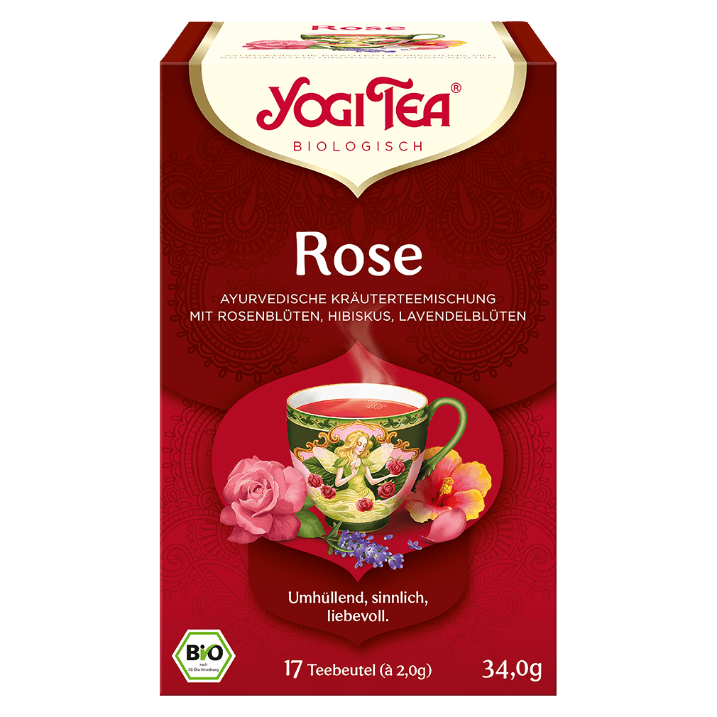 Bild von Yogi Tea Rose Bio Filterbeutel 17 Stk - Für Teezubereitung