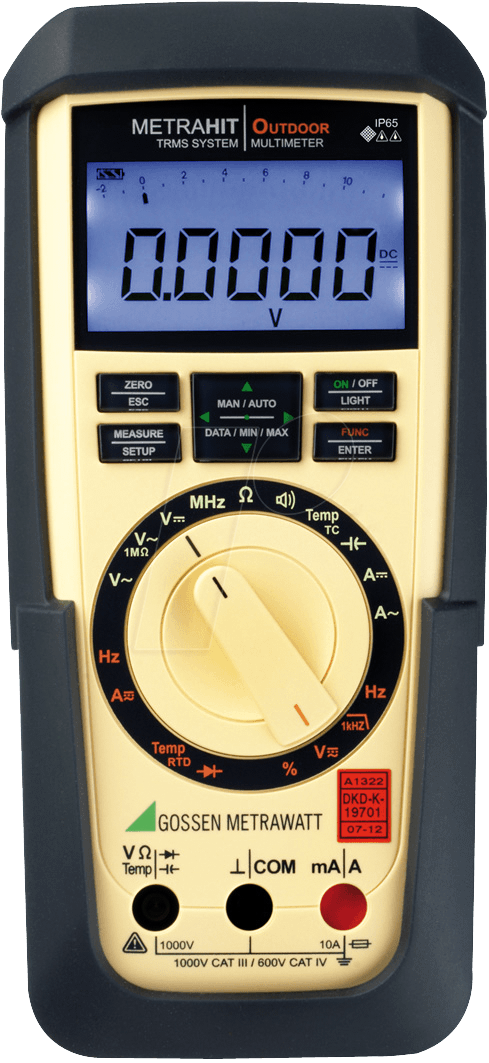 Bild von Gossen Metrawatt METRAHIT OUTDOOR Hand-Multimeter kalibriert (DAkkS-akkreditiertes Labor) digital CA