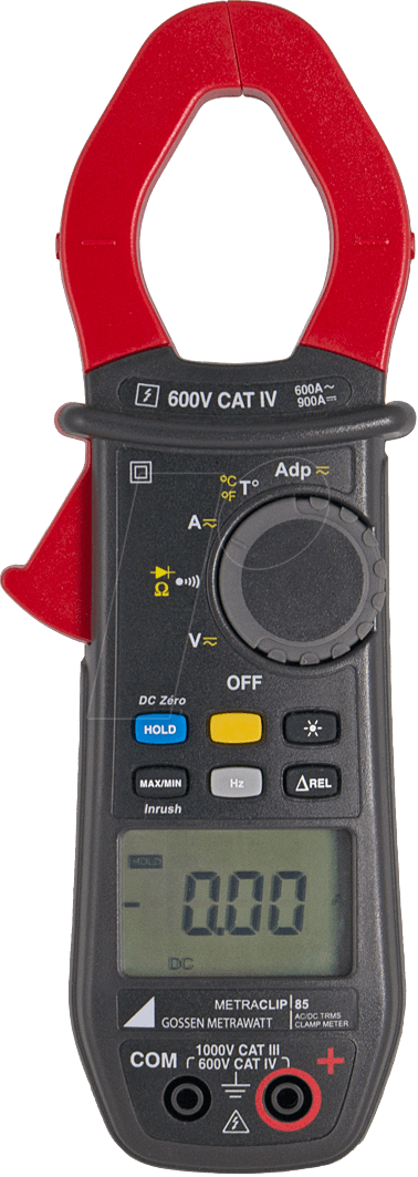 Bild von Gossen Metrawatt METRACLIP 85 Stromzange, Hand-Multimeter digital CAT III 1000 V, CAT IV 600V Anzeig