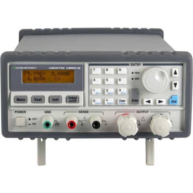 Bild von Gossen Metrawatt LABKON P800 120V 6.5A Labornetzgerät, einstellbar 0.001V - 120 V/DC 0.001 - 6.5A 8