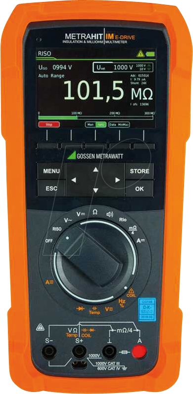 Bild von Gossen Metrawatt Tragbares Multimeter M274S Stromversorgung: Batterie Test Typ: Spannung, Strom, Widerstand, Frequenz, Kapazität