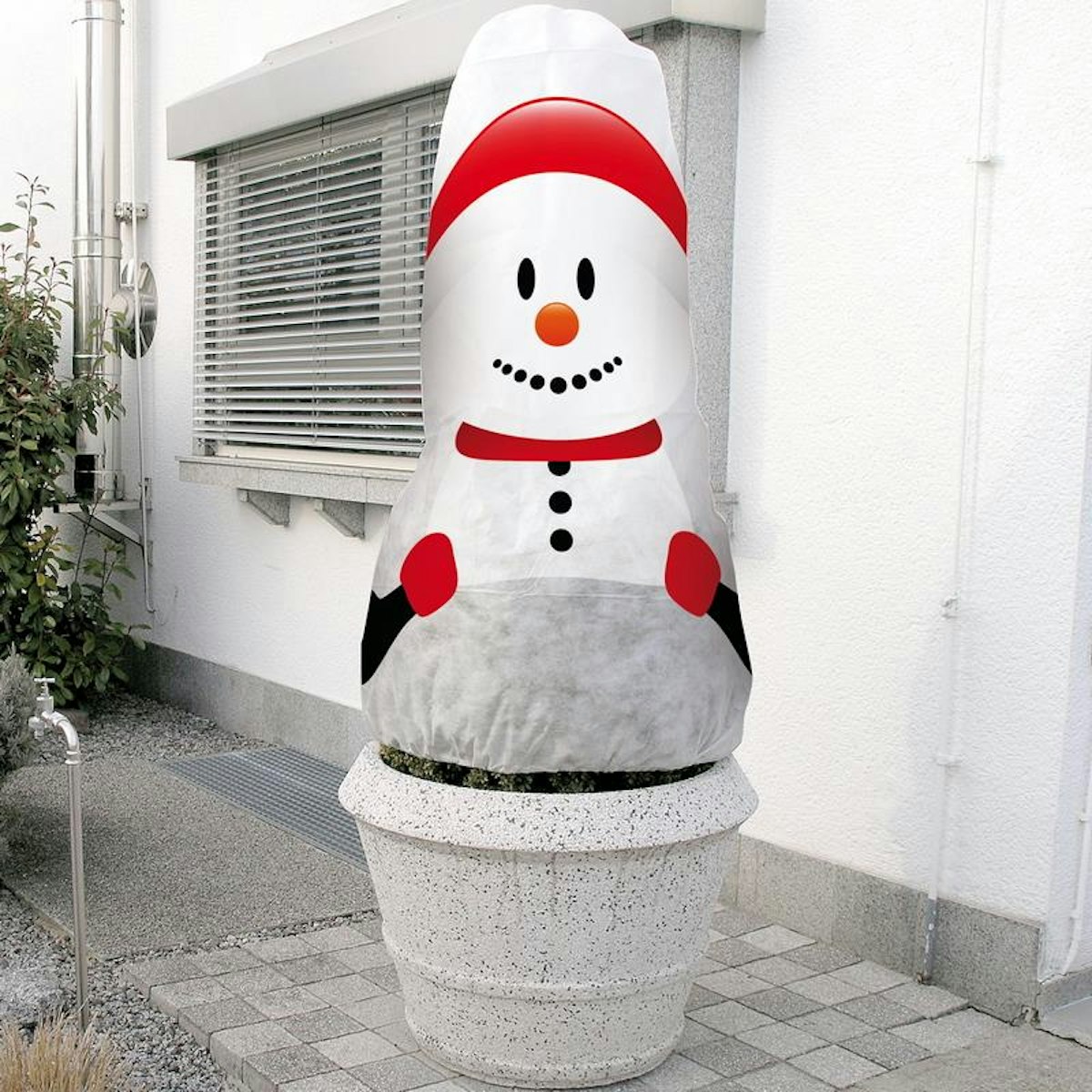 Bild von NOOR Winterschutz Vlieshaube Schneemann B 130 x H 160 cm