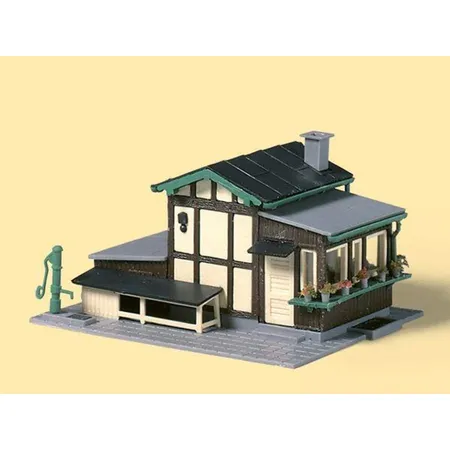 Bild von Auhagen Modelleisenbahn-Set TT Schrankenwärterhaus
