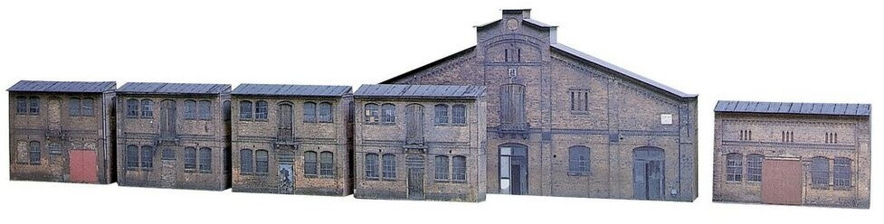 Bild von Auhagen Modelleisenbahn-Gebäude Auhagen 42506 H0 Relief-Kartonbausatz mit 6 Industrie-Fassaden