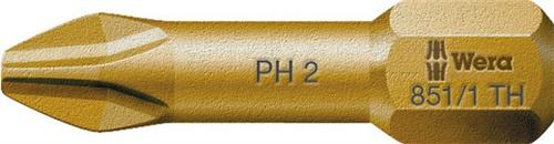 Bild von 10 Stk. Wera Bit 851/1 TH 1/4 Zoll PH 1 L.25mm Torsionszone,extrahart Wera Werk