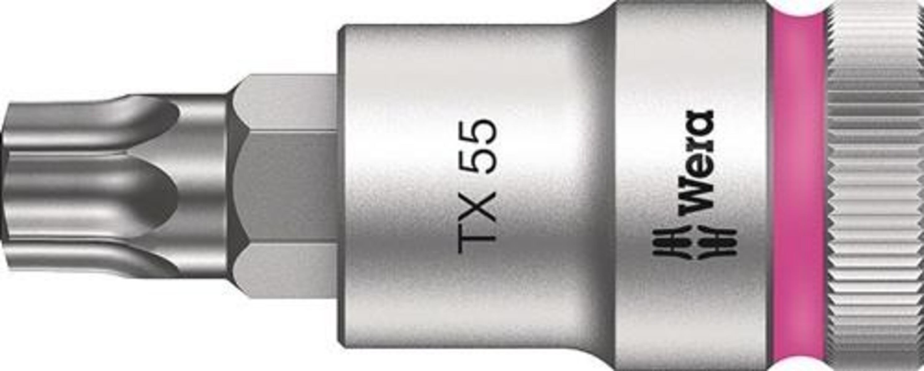 Bild von Wera Innen-TORX Steckschlüsseleinsatz T 55 1/2 (12.5 mm) Produktabmessung, Länge 60 mm 05003837001 (05003837001)
