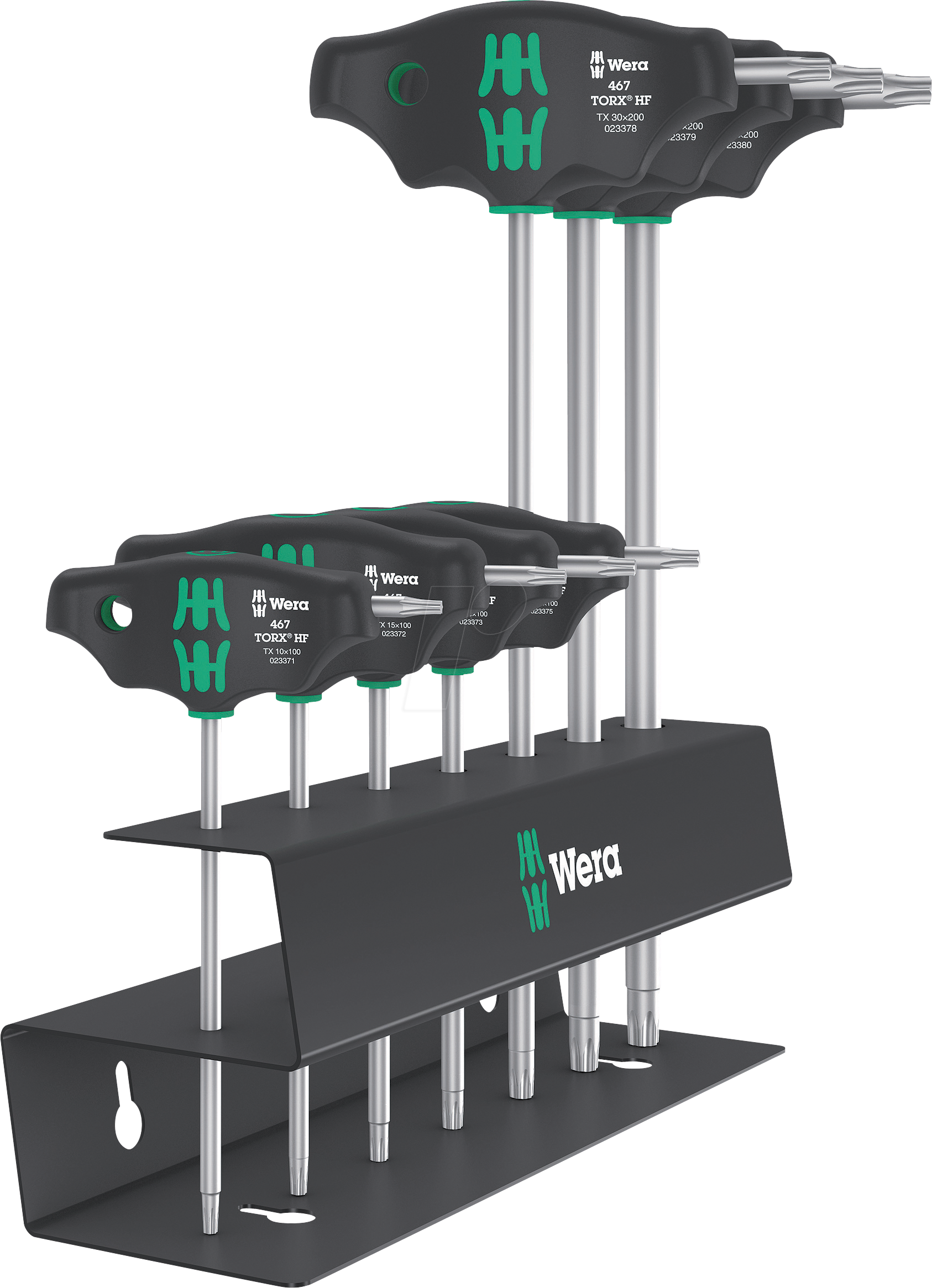 Bild von Wera Series 400 T-Handle 467/7 TORX HF Set 2 - Schlüsselset mit T-Griff - 7 Stücke (05023456001)