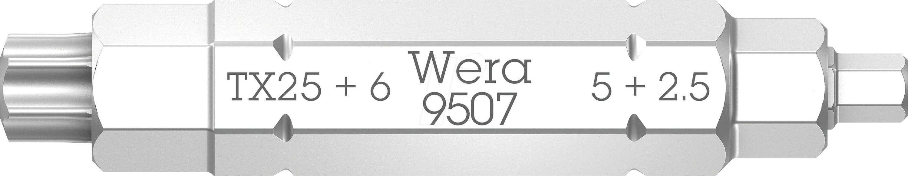 Bild von Wera - 05073202001-4-in-1 Bit, 9507 SB 4-in-1 Bit 2, 2,5; 5; 6 x TX 25 x 37 mm