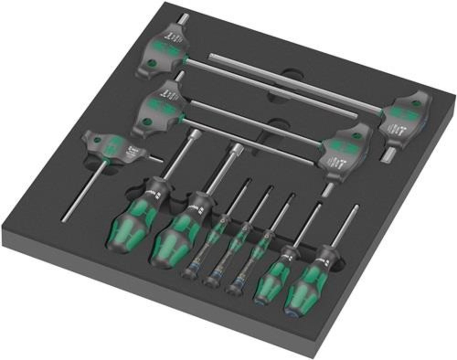 Bild von Wera 05150104001 9713 Schaumstoffeinlage, Hex Schraubendreher Set 1, 12-teilig