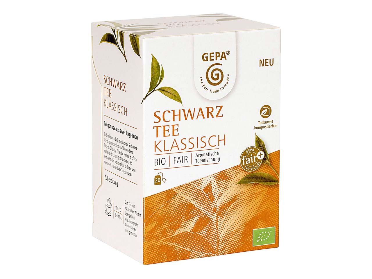 Bild von GEPA Schwarzer Bio-Tee Klassisch, 20 x 2 g