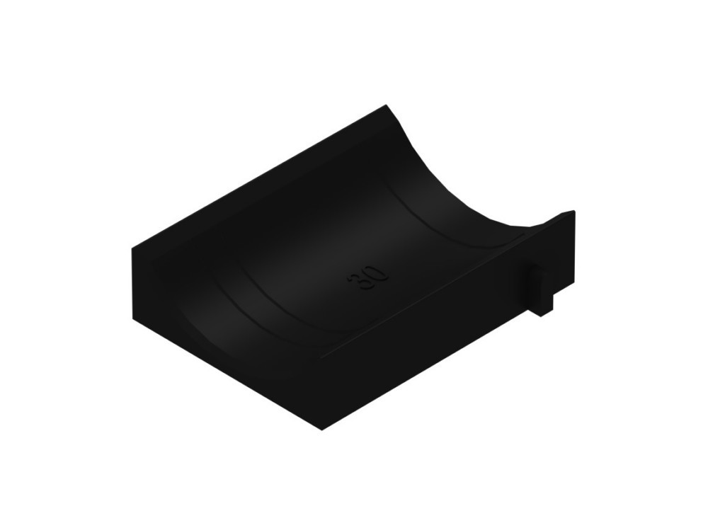 Bild von Niedax NIE GWU64 Universal-Gegenwanne fÃ¼r BÃ¼gelsch.Kabel-D58-64mm PS Kunstst., Elektronikzubehör + Gehäuse, Grau