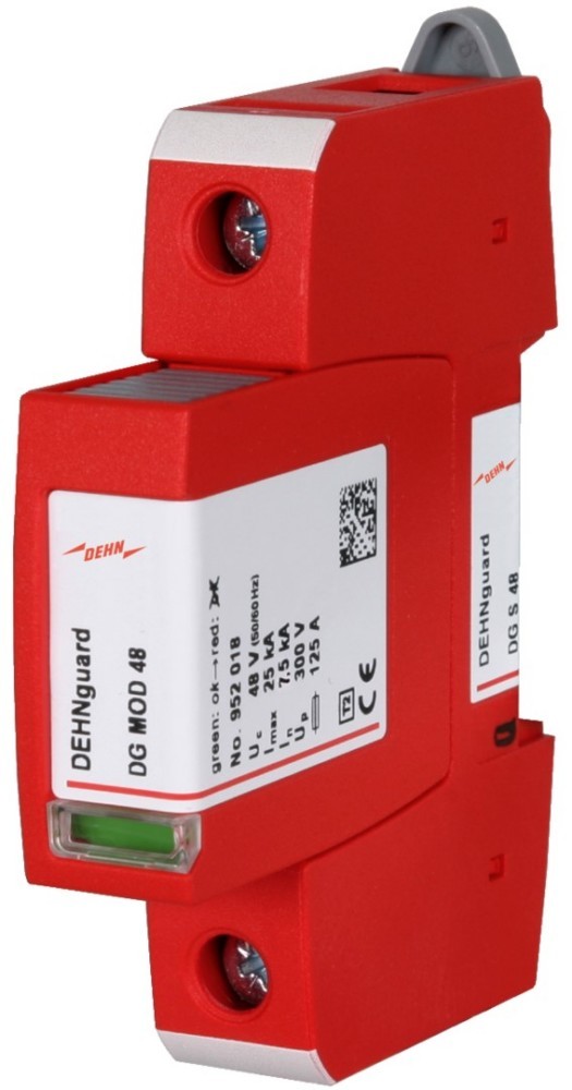 Bild von DEHN 952078 Überspannungsableiter Typ 2 DEHNguard S 1-polig Uc 48V AC Überspannungsableiter 7.5 kA