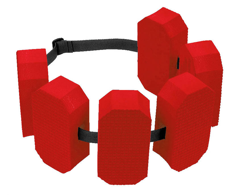 Bild von Schwimmgürtel 6-Block Rot 30-60 kg Wasser Sport Gürtel Aqua Fitness Aquagym
