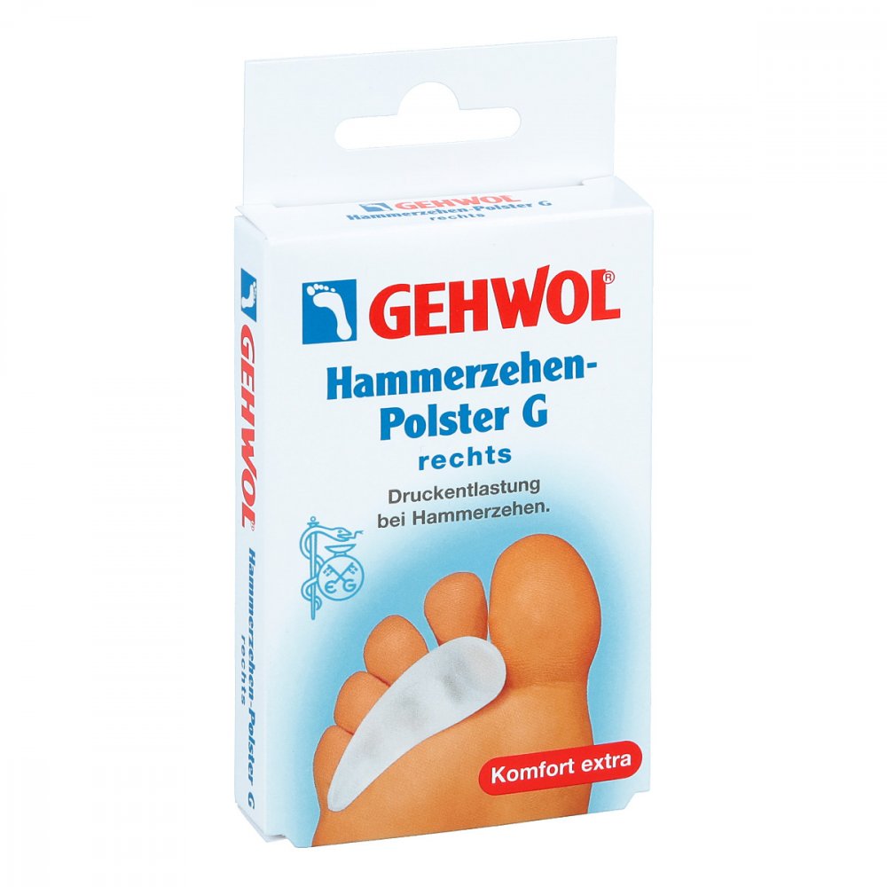 Bild von Gehwol Polymer Gel Hammerzehenpolster G Rechts 1 Stück - Bei Hammerzehen