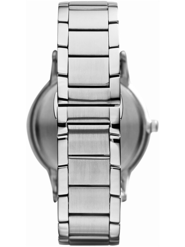 Bild von Emporio Armani Herrenuhr , DreizeigerDatumswerk, 43mm Silbernes Edelstahlgehäuse mit Edelstahlarmband, AR11180