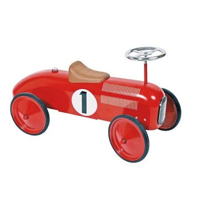 Bild von goki Rutscherauto Oldtimer Rutscherfahrzeug Rutscher Rennauto 73,5 x 35 x 40 cm