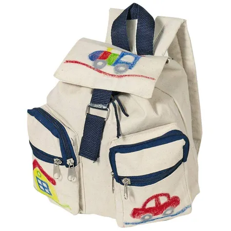Bild von goki Baumwollrucksack zum Selbstbemalen, sortiert