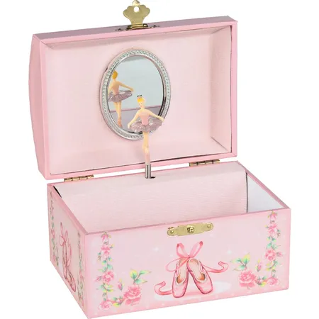 Bild von goki Spieluhr Musikspieldose Ballerina Schwanensee 15567 Schmuckdose, Mit Spieluhr und Drehmechanismus
