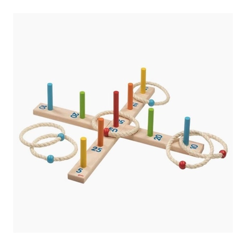Bild von goki 56801 - Ringwurfspiel mit 6 Sisalringen