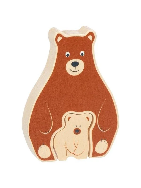 Bild von Goki Wooden Puzzle Standing Beert 2 pcs. Holz