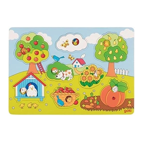 Bild von Goki 57473 - Hintergrundbildpuzzle Im Garten