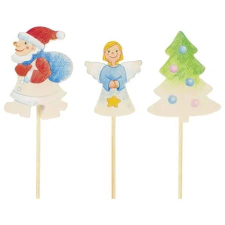 Bild von goki Blumensteckerset zum Anmalen Weihnachten