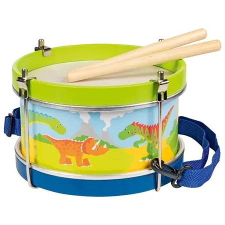 Bild von goki Spielzeug-Musikinstrument Trommel Dinosaurier, Kindertrommelspaß auf TOP-Niveau.
