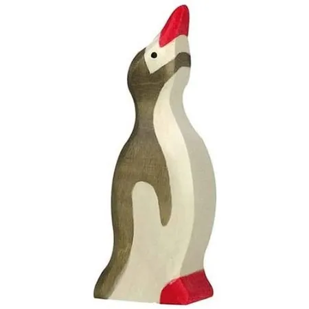 Bild von Holztiger Pinguin, klein, Kopf hoch, 80212
