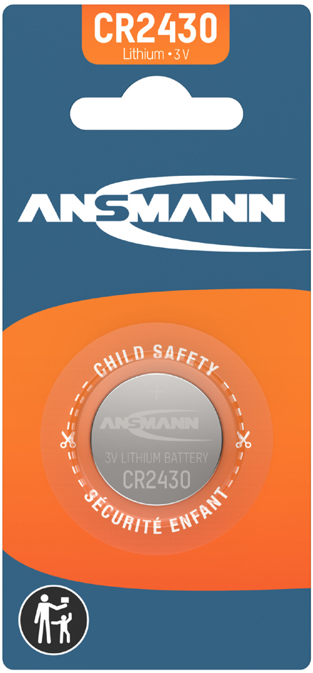 Bild von Ansmann Cr2430 (1 Stk., CR2430, 300 mAh), Batterien + Akkus