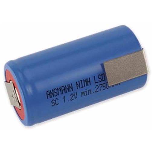 Bild von ANSMANN NiMH-Baby-Akku maxE Typ 3000, 2750 mAh, mit Lötfahne