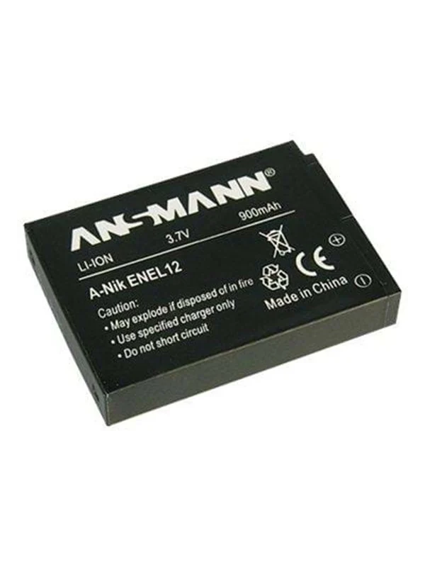 Bild von ANSMANN A-Nik ENEL 12 Li-Ion Digicam Akku 3,7V/1050mAh für Nikon Foto Digitalkamera / Ideal für professionelle und Hobby-Fotografie / Perfekt auch als Ersatzakku, oder Zweitakku