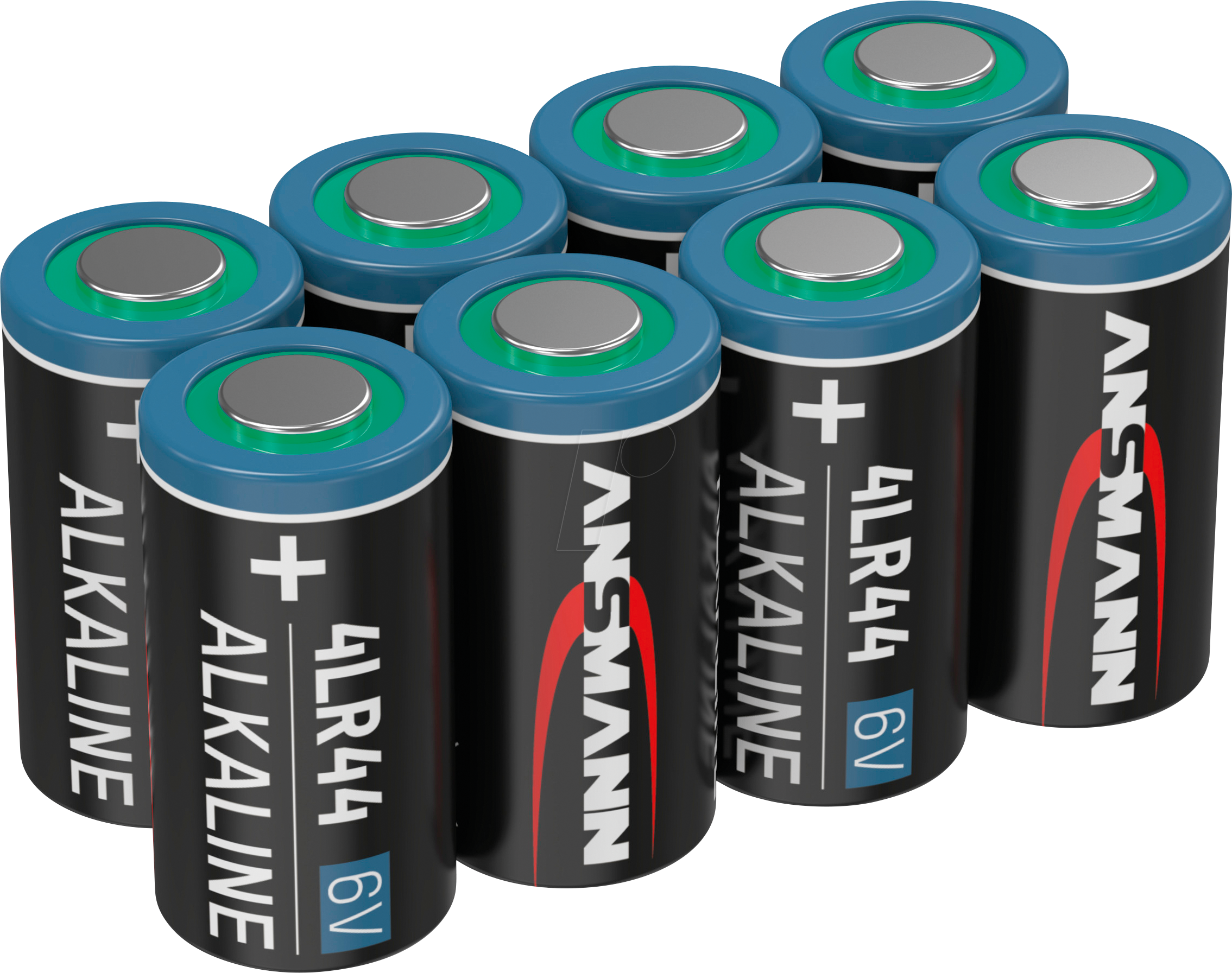 Bild von ANSMANN 4LR44 6V Alkaline Batterie - 8er Pack 4G13 Batterien geeignet für Alarmanlagen, Hundehalsband, Fernbedienung und vieles mehr - äußerst hitze- und kältebeständige Einwegbatterien