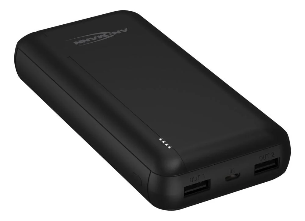 Bild von ANSMANN AG Powerbank 20000mAh - Power Bank 2 USB Ports & LED Statusanzeige Powerbank 20000 mAh (3.7 V)