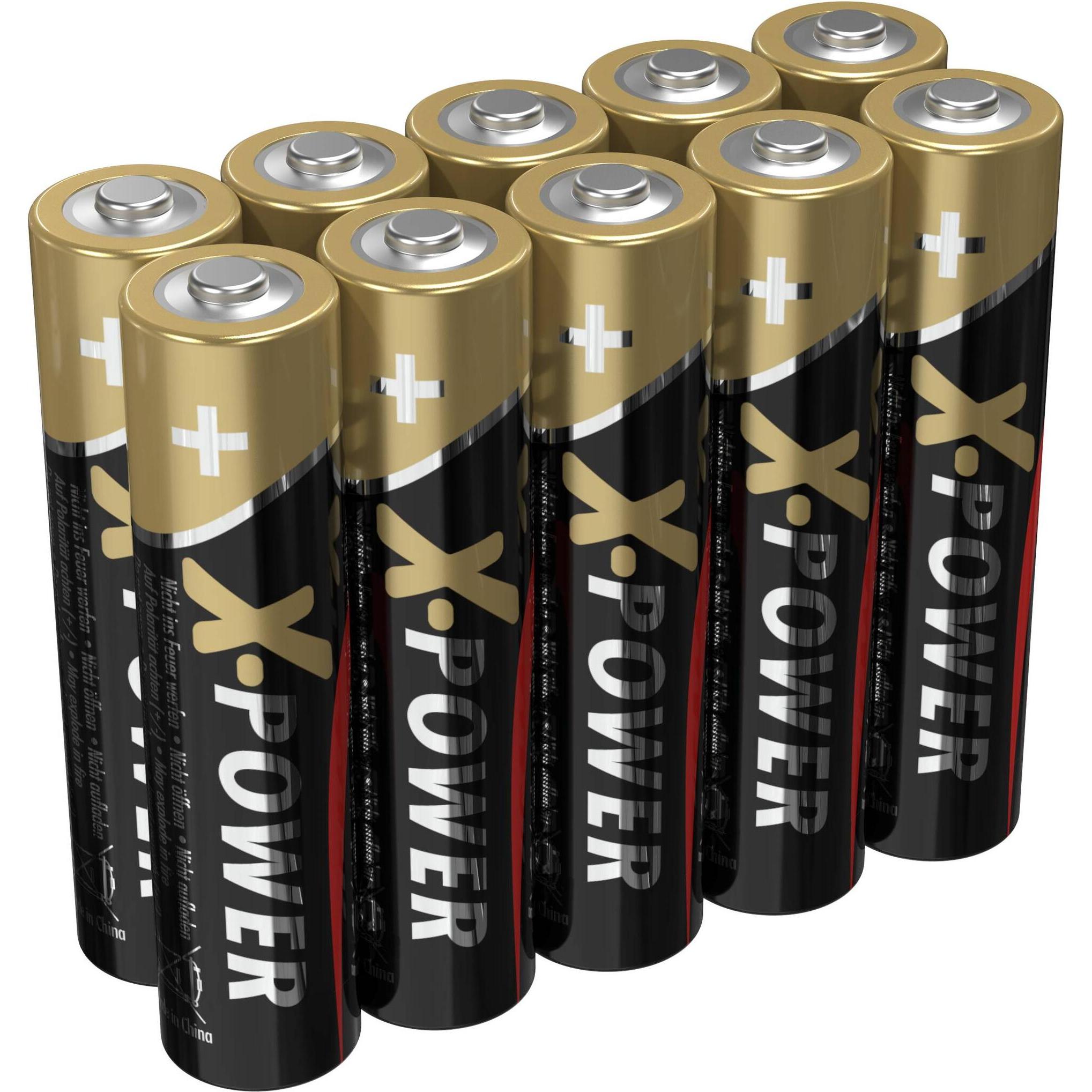 Bild von Ansmann 10  Batterien X-POWER Micro AAA 1,5 V (10 Stk., AAA), Batterien + Akkus