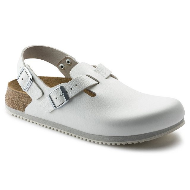 Bild von BIRKENSTOCK® - Clog Tokio Super Grip, Naturleder, weiß, Weite normal, Größe 41