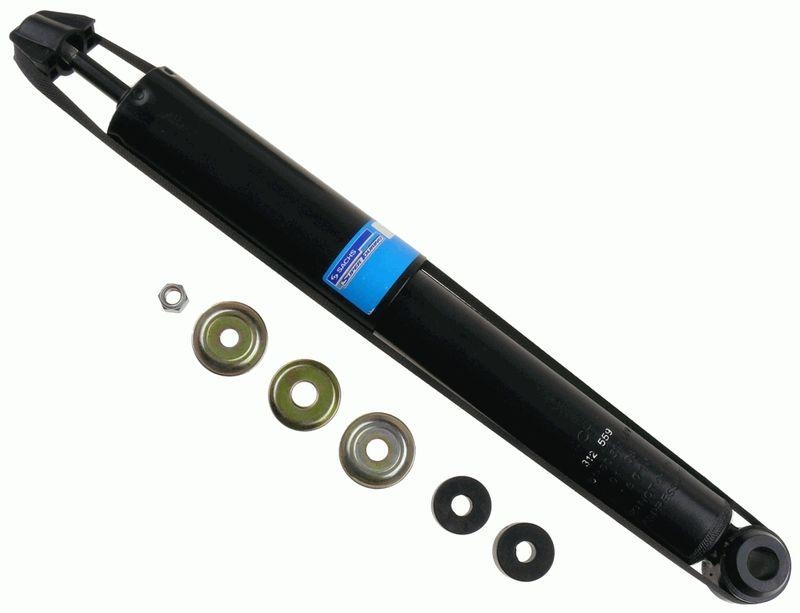 Bild von SACHS 312 559 Stoßdämpfer Federbein, Stossdämpfer Gasdruck Zweirohr Teleskop-Stoßdämpfer oben Stift, unten Auge