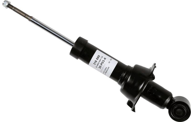 Bild von SACHS 316 880 Stoßdämpfer Federbein, Stossdämpfer Gasdruck Zweirohr Teleskop-Stoßdämpfer oben Stift, unten Auge