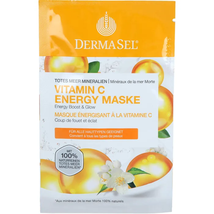 Bild von Dermasel Totes Meer Vitamin C Energy Maske 12 ml Gesichtsmaske - Vitamin C Gesichtsmaske