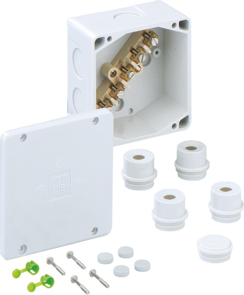 Bild von Spelsberg 1196094 SPEL Verbindungsdose, 115 x 115 x 66 mm, IP54, HFR WK 100-10 qmm
