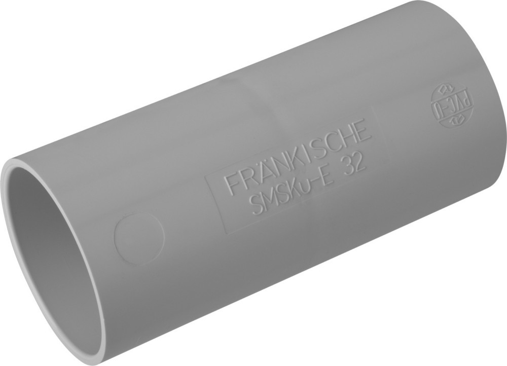 Bild von Fränkische Rohrwerke, Kabelverbindung, Kunststoff-Steckmuffe SMSKu-E, Ã˜ mm - Zoll 32 mm, grau