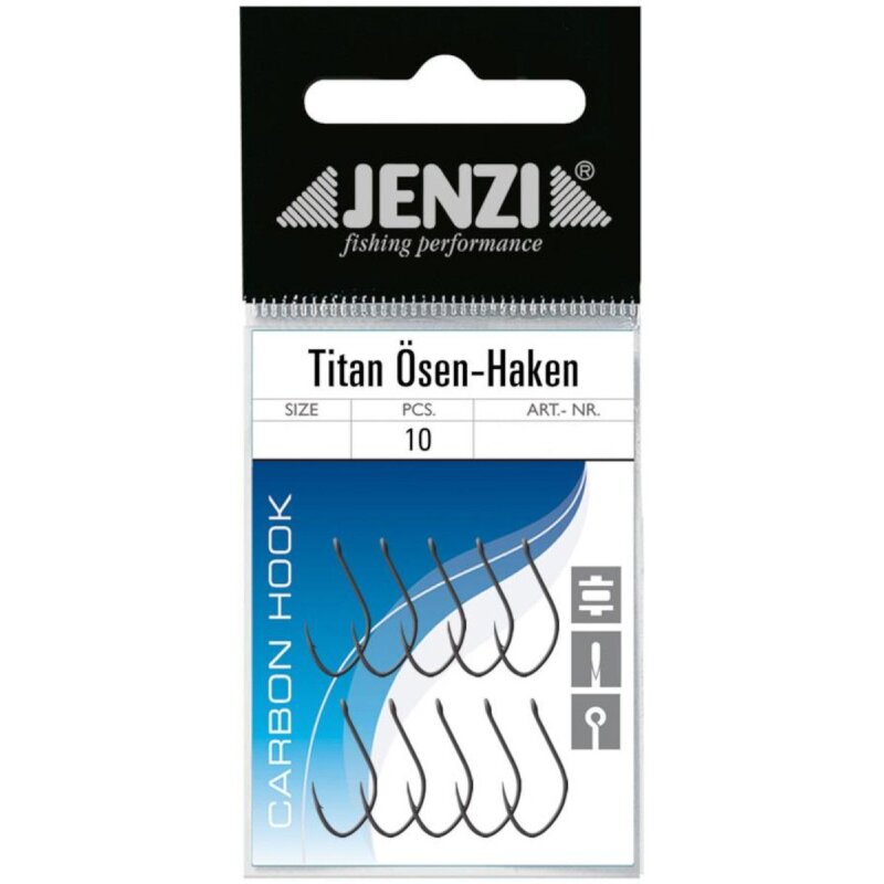 Bild von JENZI Ösen-Haken Gr.8 Titan 10Stk.