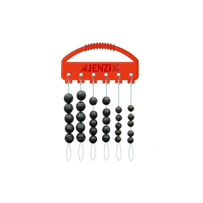 Bild von JENZI Soft-Perlen-Set Rund 5-7mm Schwarz 30Stk.