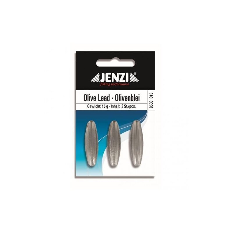Bild von JENZI Olivenblei Länglich SB-Verpackt 15g 3Stk.